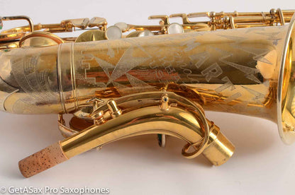 Martin Handcraft Alto Saxophone 125113 Burnished Gold Special Engraving!