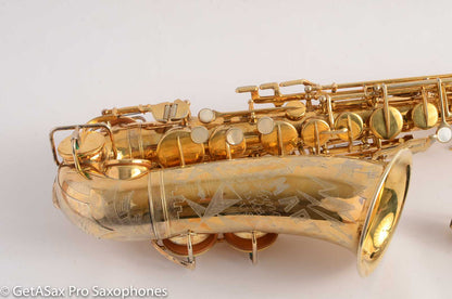 Martin Handcraft Alto Saxophone 125113 Burnished Gold Special Engraving!