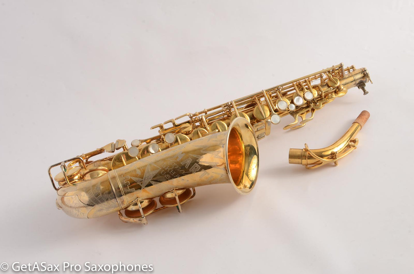 Martin Handcraft Alto Saxophone 125113 Burnished Gold Special Engraving!
