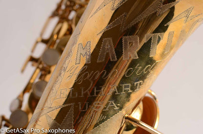 Martin Handcraft Alto Saxophone 125113 Burnished Gold Special Engraving!