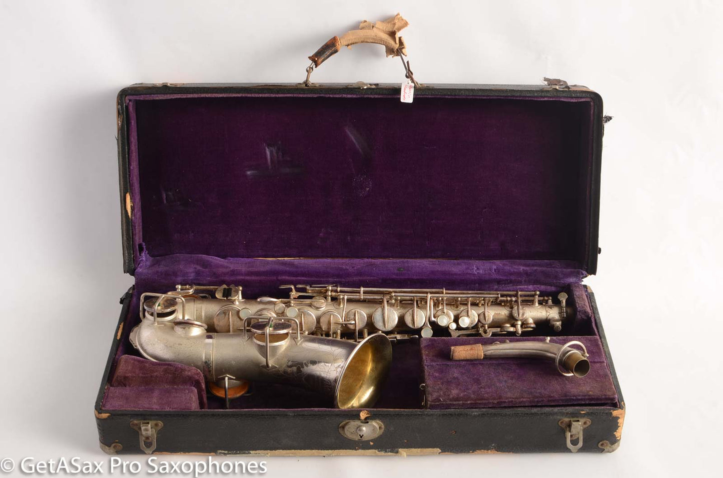 Martin Handcraft Alto Saxophone Original Silver Plate Very Good Condition 80194