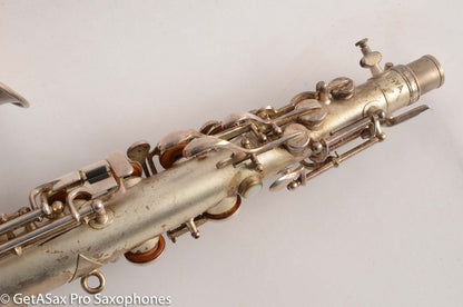 Martin Handcraft Alto Saxophone Original Silver Plate Very Good Condition 80194