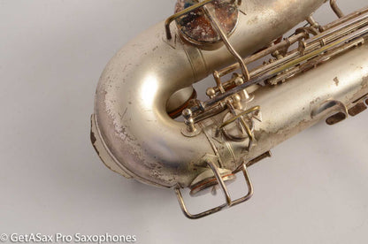 Martin Handcraft Alto Saxophone Original Silver Plate Very Good Condition 80194