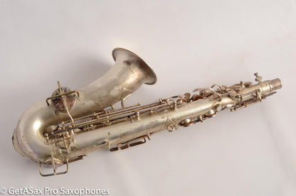 Martin Handcraft Alto Saxophone Original Silver Plate Very Good Condition 80194