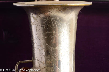 Martin Handcraft Alto Saxophone Original Silver Plate Very Good Condition 80194