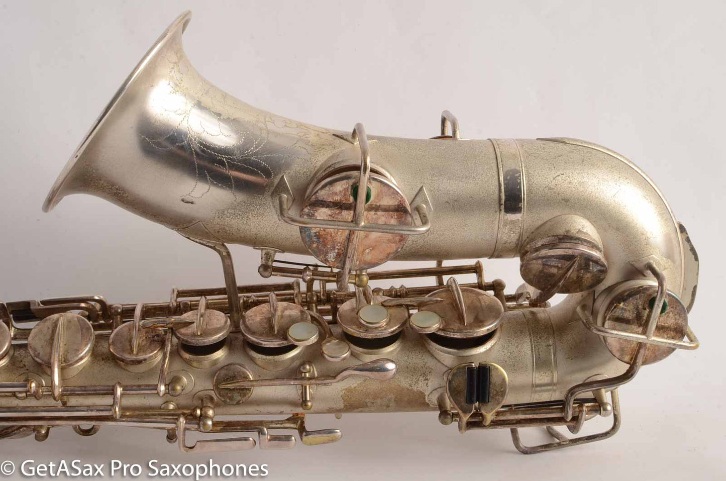 Martin Handcraft Alto Saxophone Original Silver Plate Very Good Condition 80194