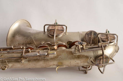 Martin Handcraft Alto Saxophone Original Silver Plate Very Good Condition 80194