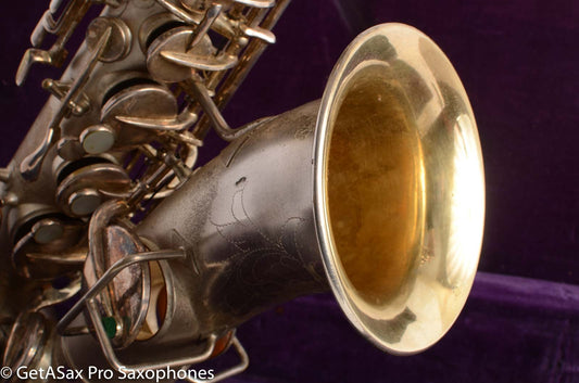 Martin Handcraft Alto Saxophone Original Silver Plate Very Good Condition 80194