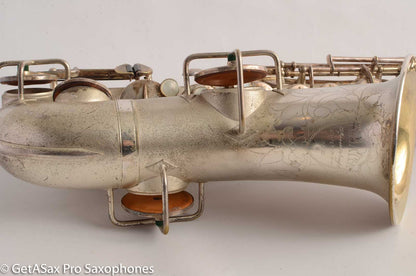 Martin Handcraft Alto Saxophone Original Silver Plate Very Good Condition 80194