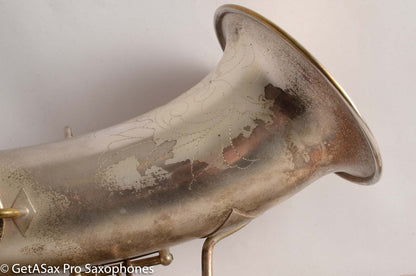 Martin Handcraft Alto Saxophone Original Silver Plate Very Good Condition 80194