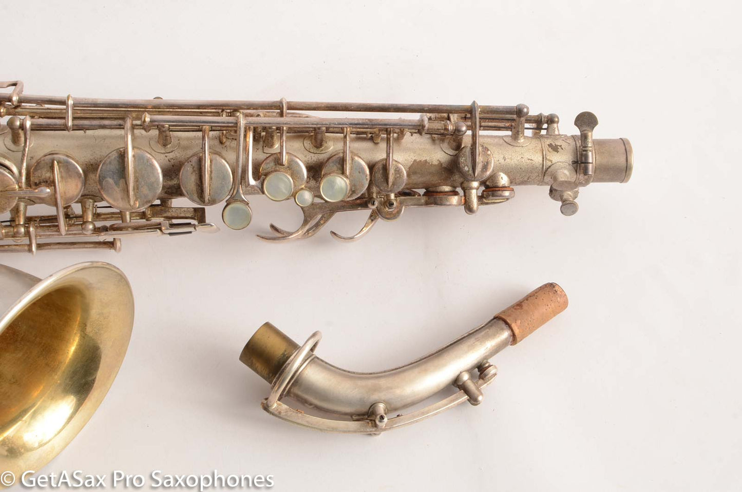 Martin Handcraft Alto Saxophone Original Silver Plate Very Good Condition 80194