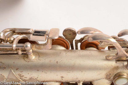 Martin Handcraft Alto Saxophone Original Silver Plate Very Good Condition 80194