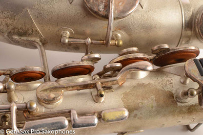 Martin Handcraft Alto Saxophone Original Silver Plate Very Good Condition 80194