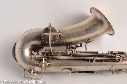 Martin Handcraft Alto Saxophone Original Silver Plate Very Good Condition 75488