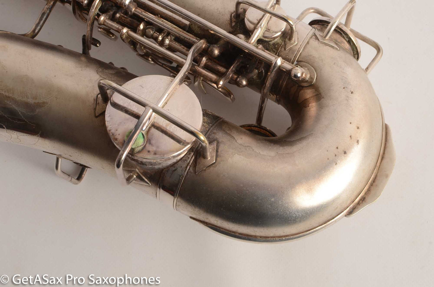 Martin Handcraft Alto Saxophone Original Silver Plate Very Good Condition 75488
