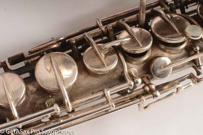 Martin Handcraft Alto Saxophone Original Silver Plate Very Good Condition 75488