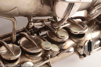 Martin Handcraft Alto Saxophone Original Silver Plate Very Good Condition 75488
