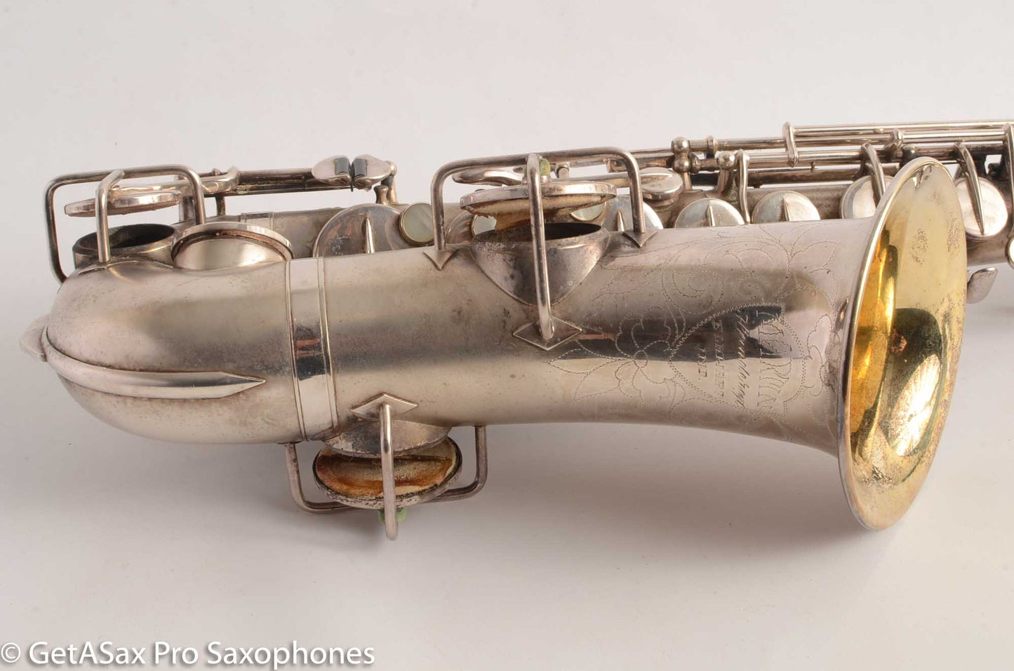 Martin Handcraft Alto Saxophone Original Silver Plate Very Good Condition 75488