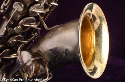 Martin Handcraft Alto Saxophone Original Silver Plate Very Good Condition 75488