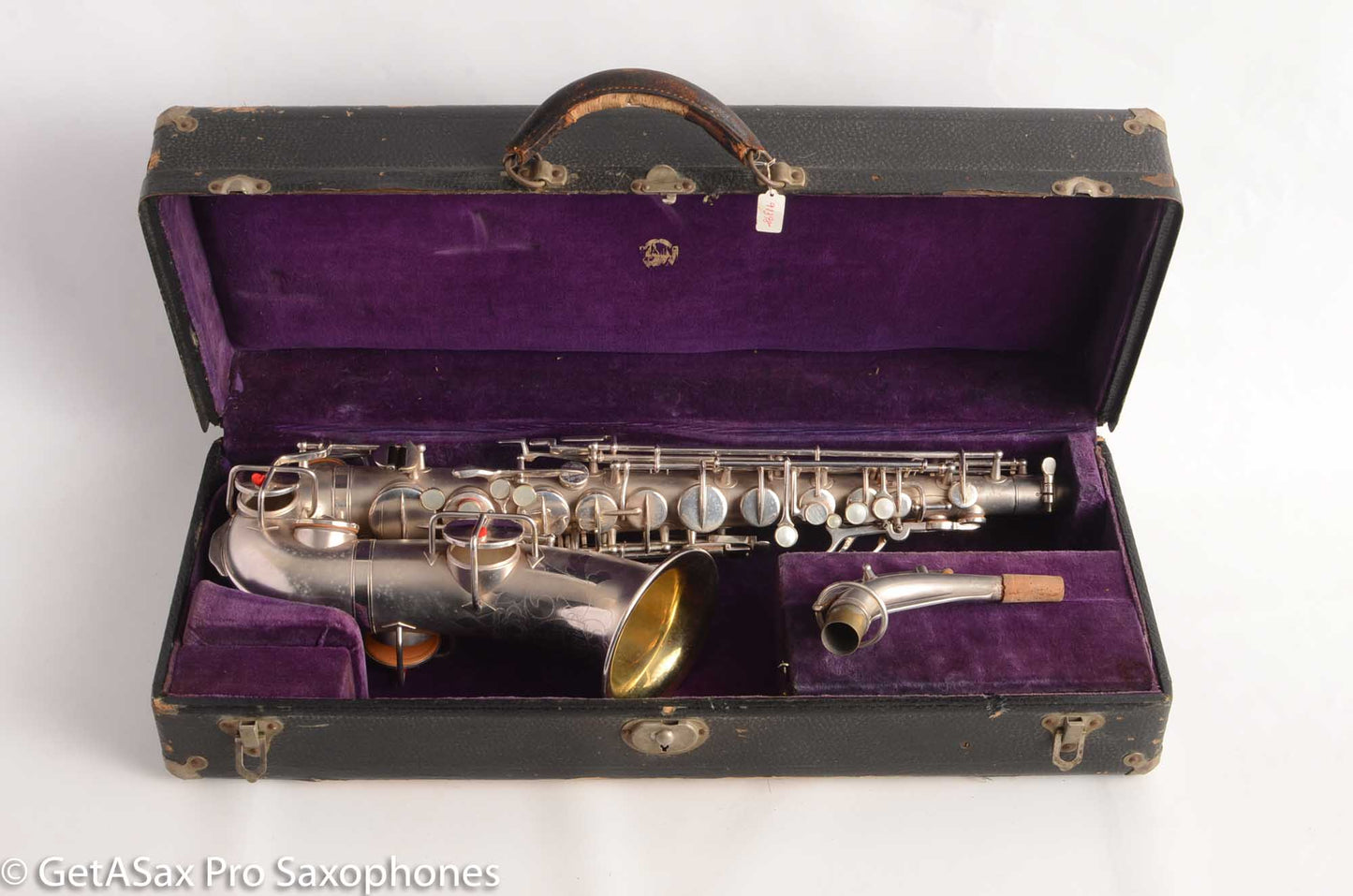 Martin Handcraft Alto Saxophone Original Silver Plate Very Good Condition 91398