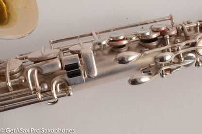 Martin Handcraft Alto Saxophone Original Silver Plate Very Good Condition 91398