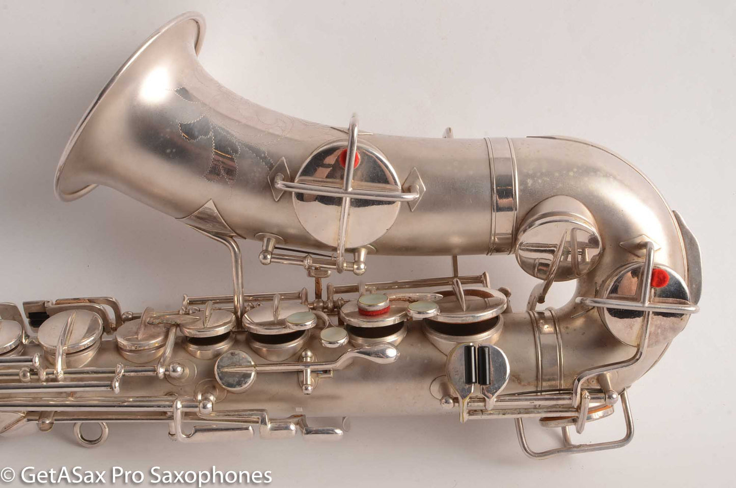 Martin Handcraft Alto Saxophone Original Silver Plate Very Good Condition 91398