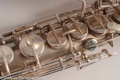 Martin Handcraft Alto Saxophone Original Silver Plate Very Good Condition 91398