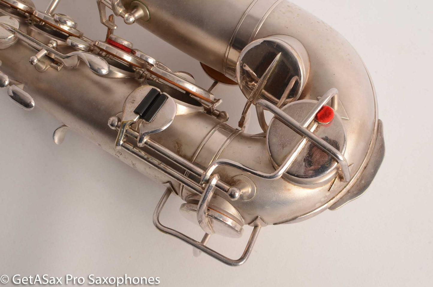Martin Handcraft Alto Saxophone Original Silver Plate Very Good Condition 91398