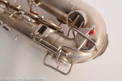 Martin Handcraft Alto Saxophone Original Silver Plate Very Good Condition 91398