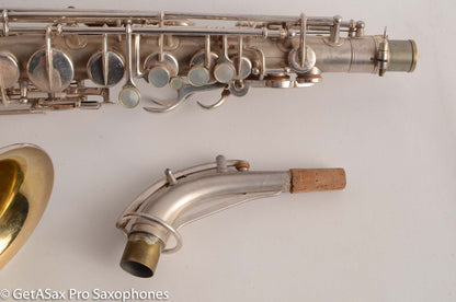 Martin Handcraft Alto Saxophone Original Silver Plate Very Good Condition 91398