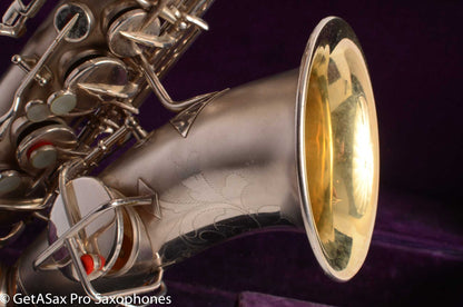 Martin Handcraft Alto Saxophone Original Silver Plate Very Good Condition 91398