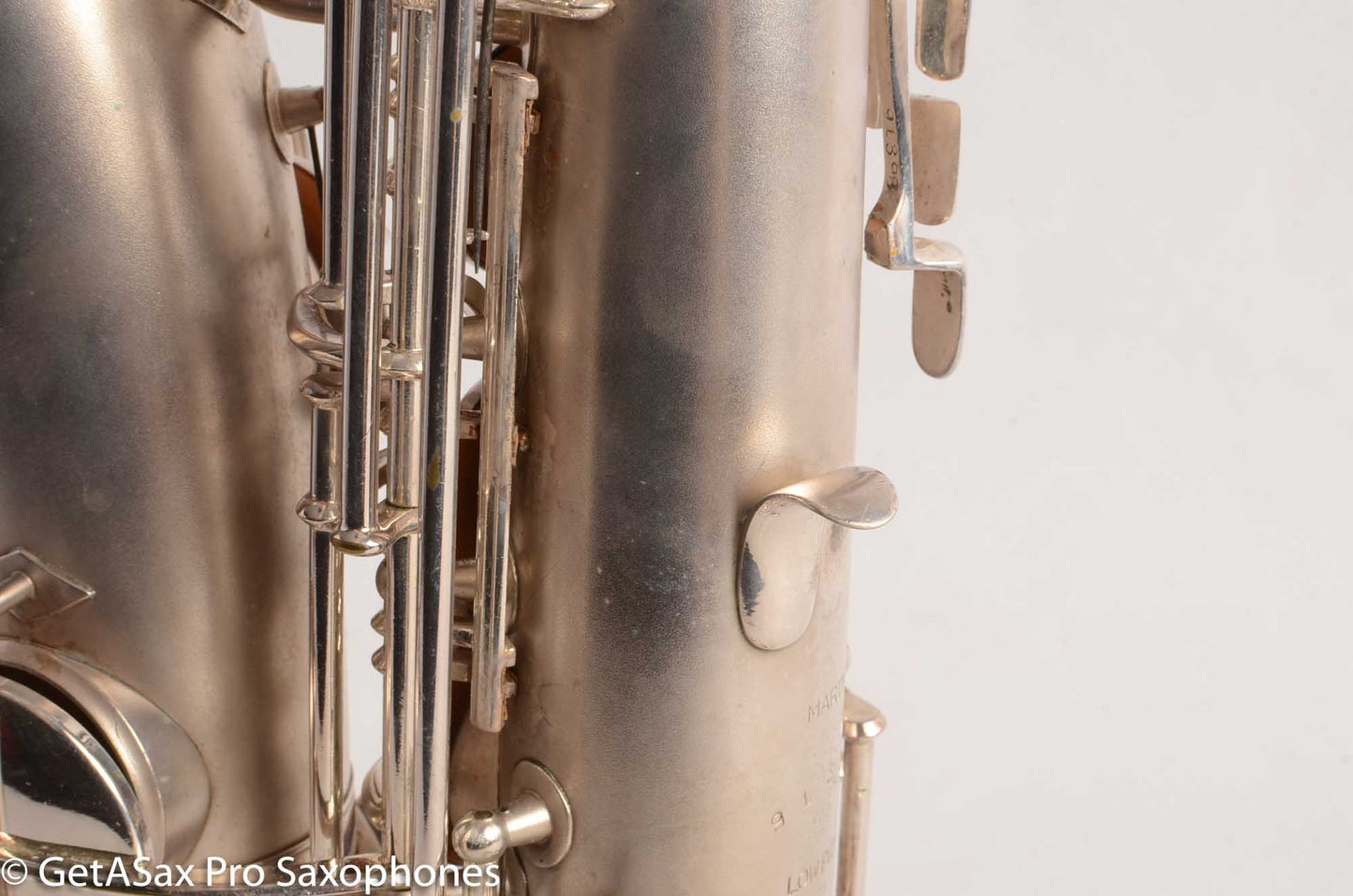 Martin Handcraft Alto Saxophone Original Silver Plate Very Good Condition 91398