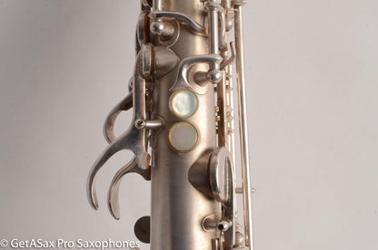 Martin Handcraft Alto Saxophone Original Silver Plate Very Good Condition 91398
