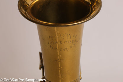 Martin Home Model Unbelievable Condition! C Melody Simplified Collectible!