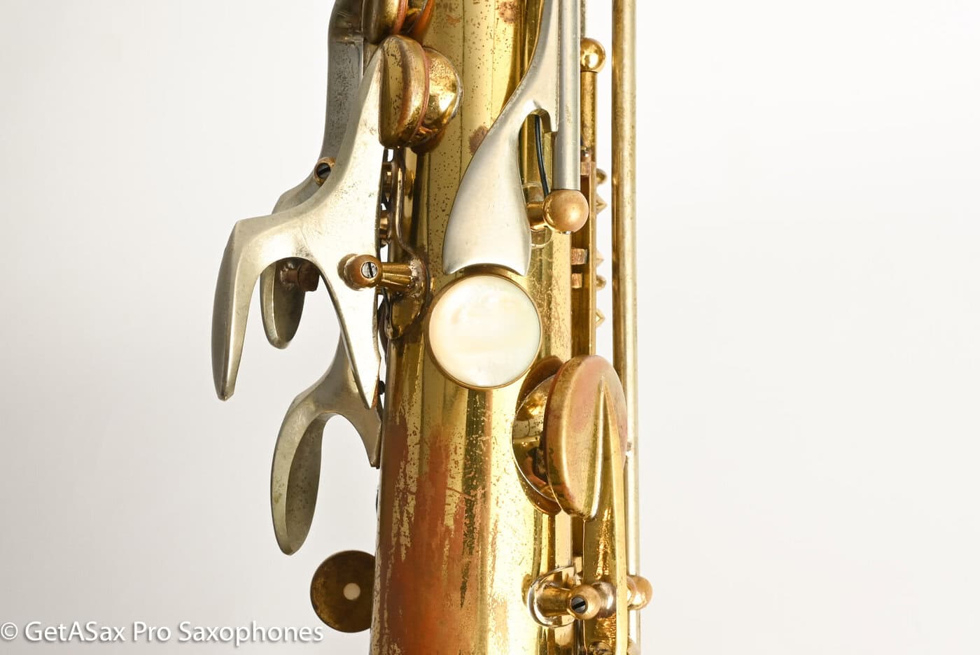 Martin Magna Alto Comm III RARE Solid Silver Neck Recent Repad 208754