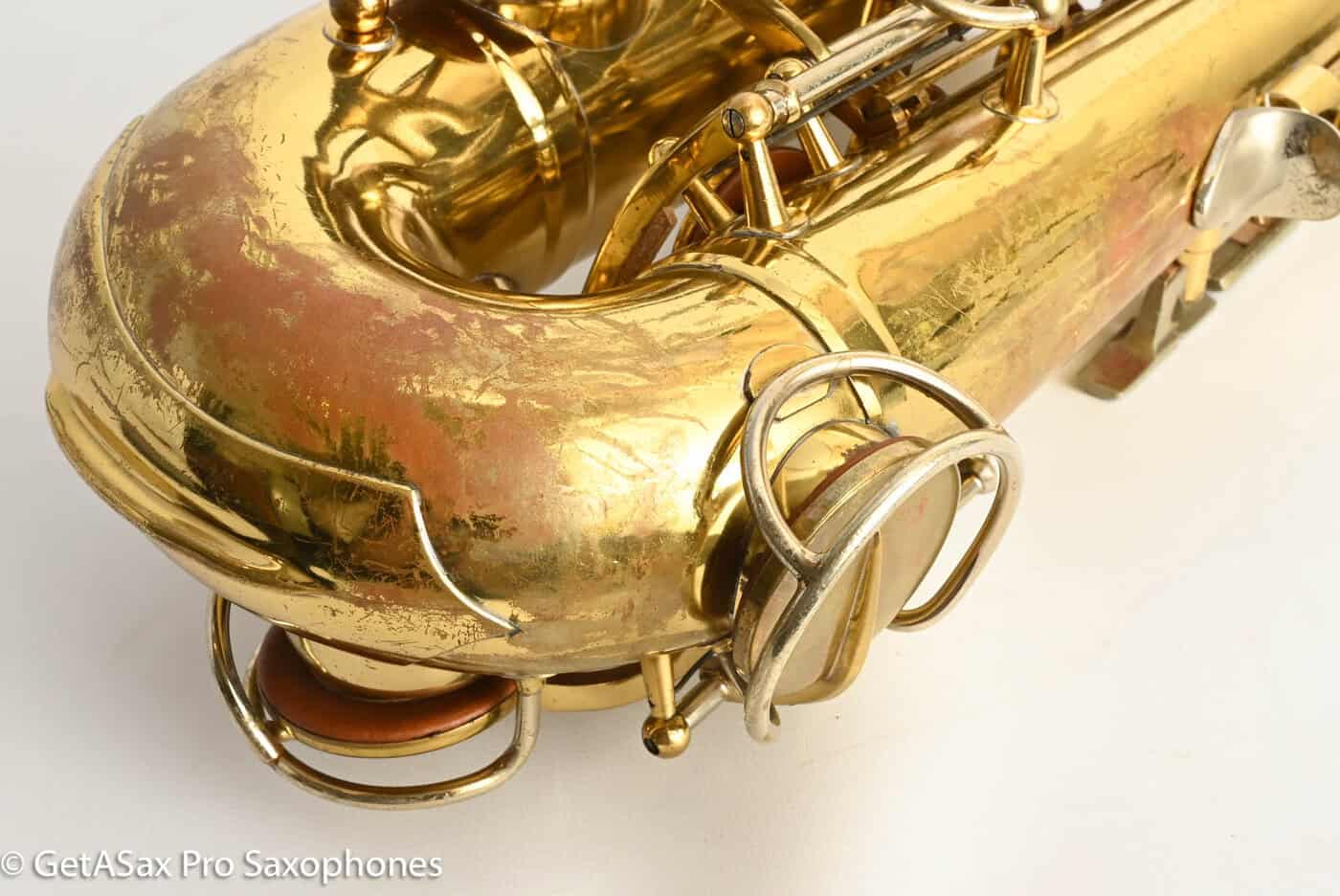 Martin Magna Alto Comm III RARE Solid Silver Neck Recent Repad 208754