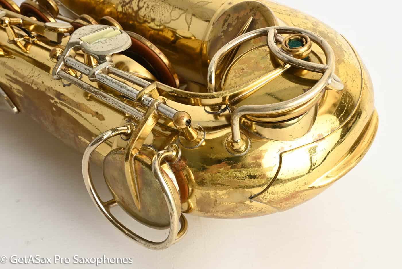 Martin Magna Alto Comm III RARE Solid Silver Neck Recent Repad 208754