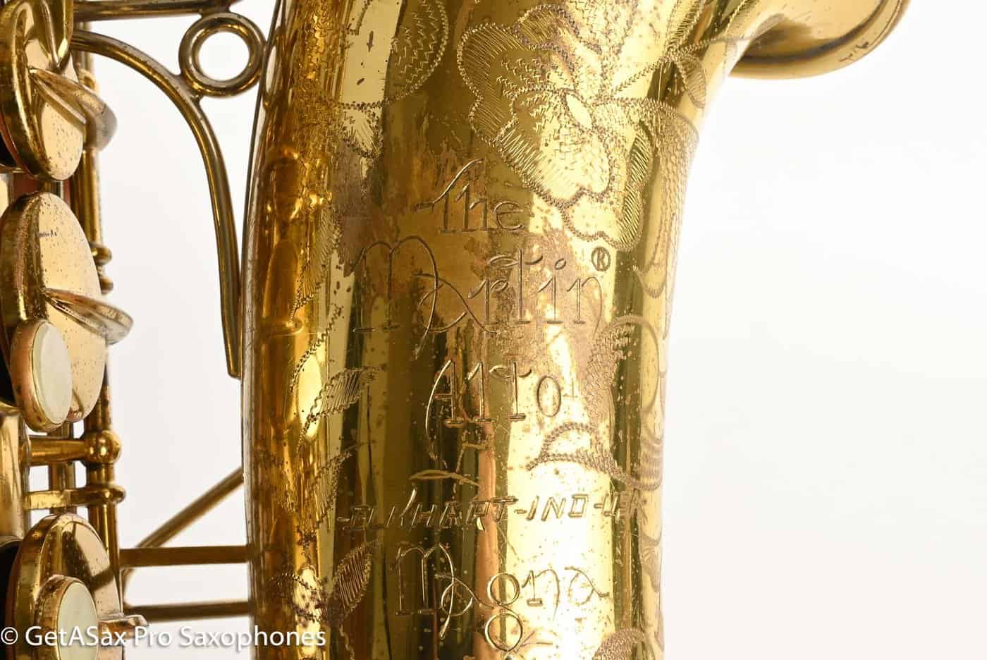 Martin Magna Alto Comm III RARE Solid Silver Neck Recent Repad 208754