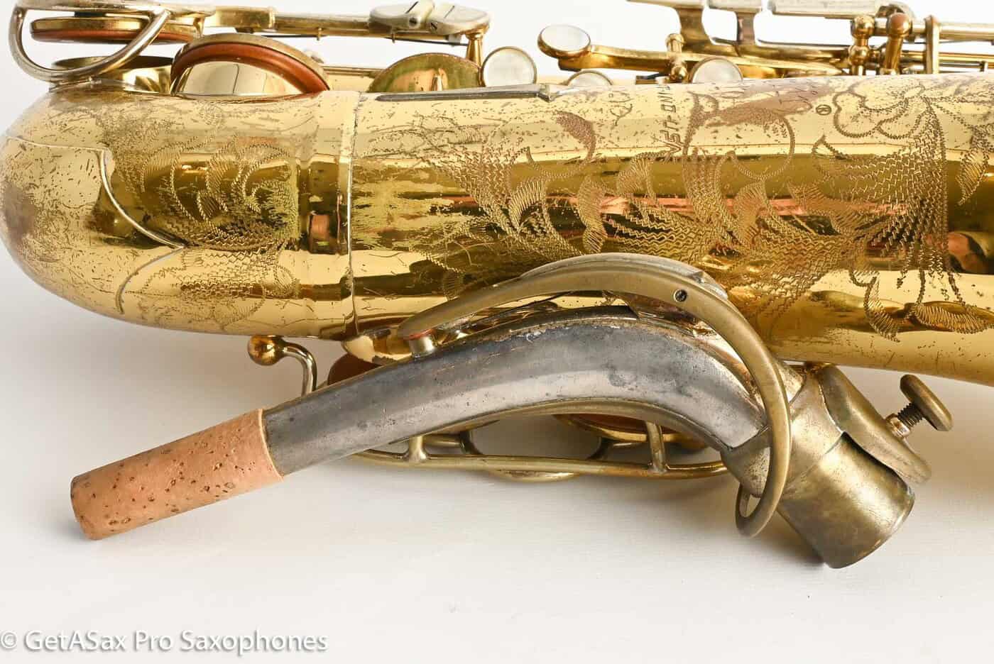 Martin Magna Alto Comm III RARE Solid Silver Neck Recent Repad 208754