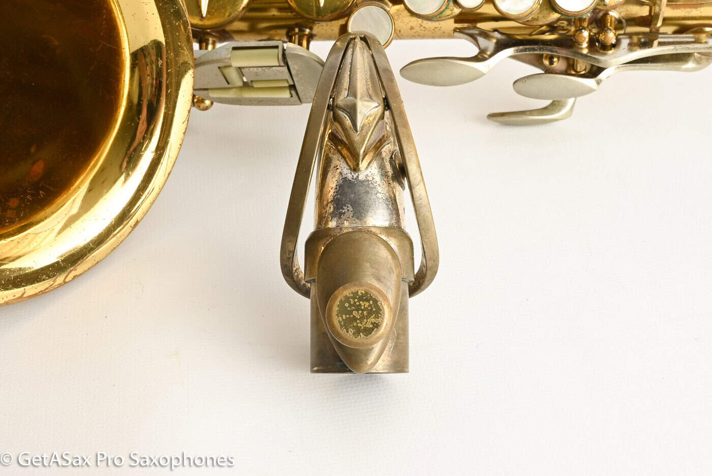 Martin Magna Alto Comm III RARE Solid Silver Neck Recent Repad 208754