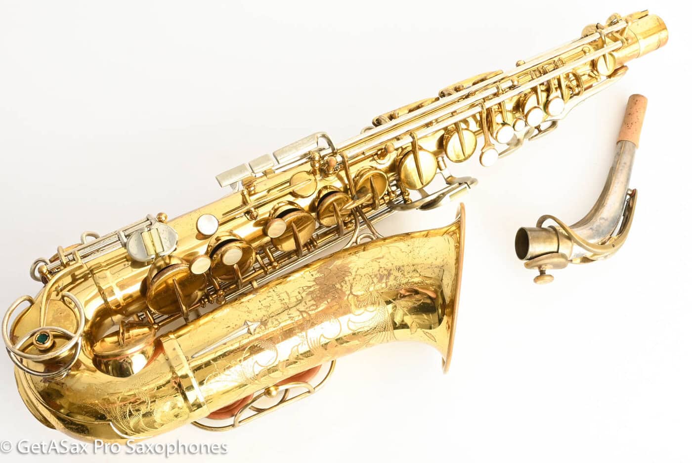 Martin Magna Alto Comm III RARE Solid Silver Neck Recent Repad 208754