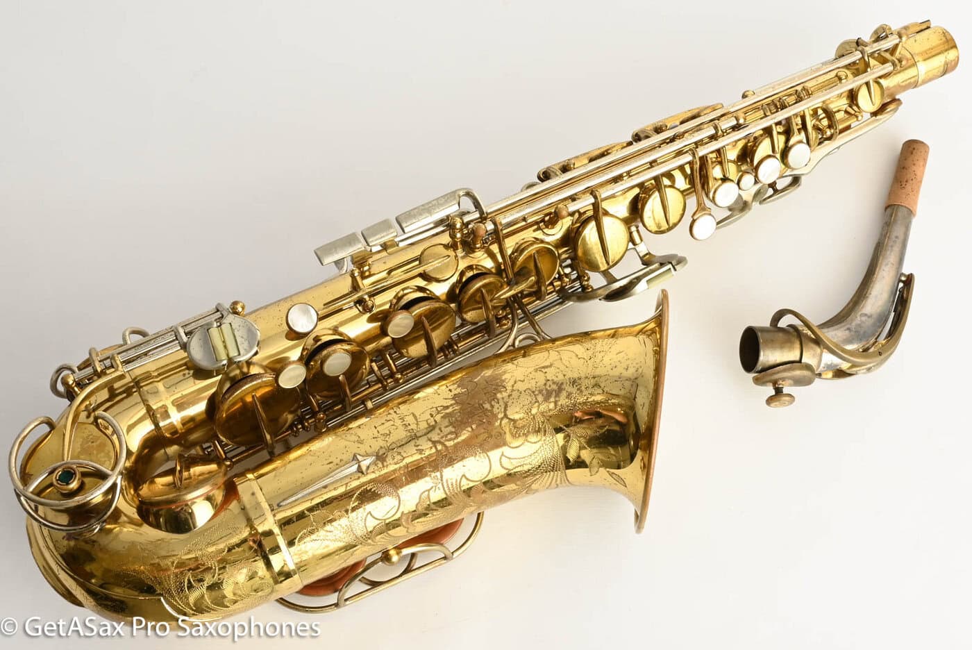 Martin Magna Alto Comm III RARE Solid Silver Neck Recent Repad 208754