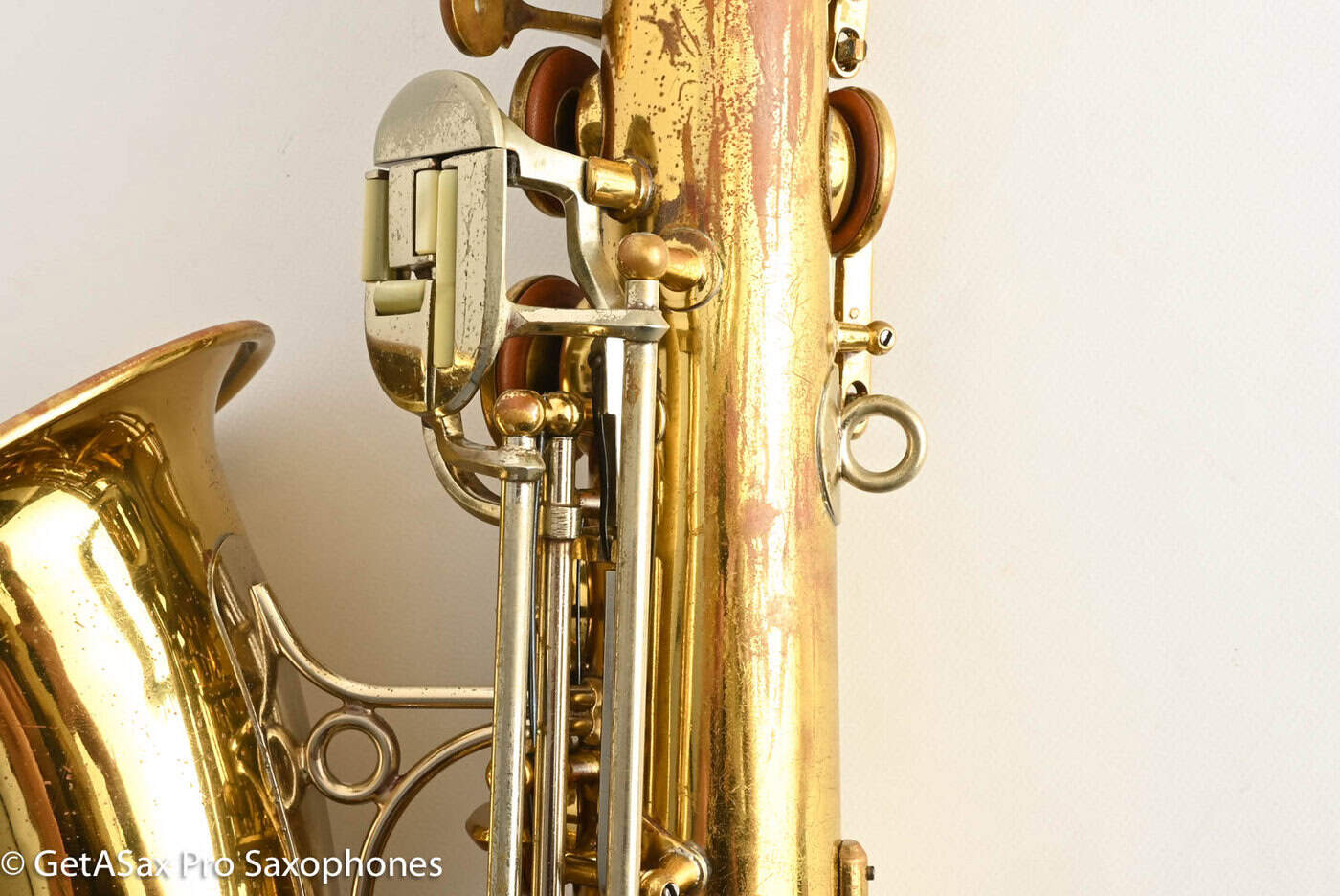 Martin Magna Alto Comm III RARE Solid Silver Neck Recent Repad 208754