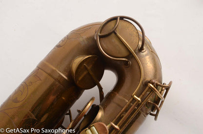 Martin The Martin Tenor Saxophone Original Lacquer Excellent Overhaul Candidate 163812