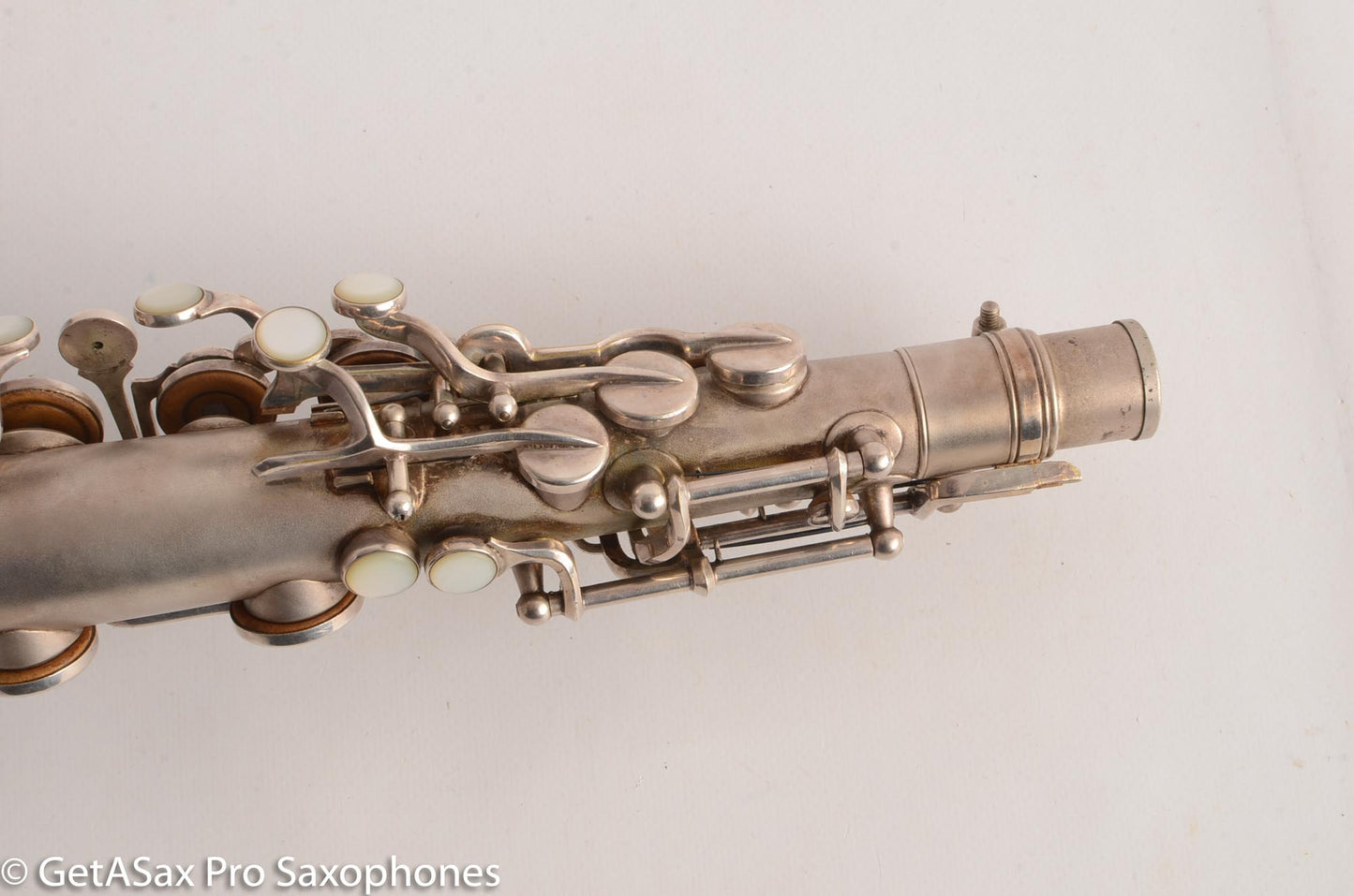 Martin Handcraft Typewriter Alto Saxophone Original Silver Excellent Condition 98334