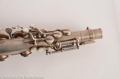 Martin Handcraft Typewriter Alto Saxophone Original Silver Excellent Condition 98334