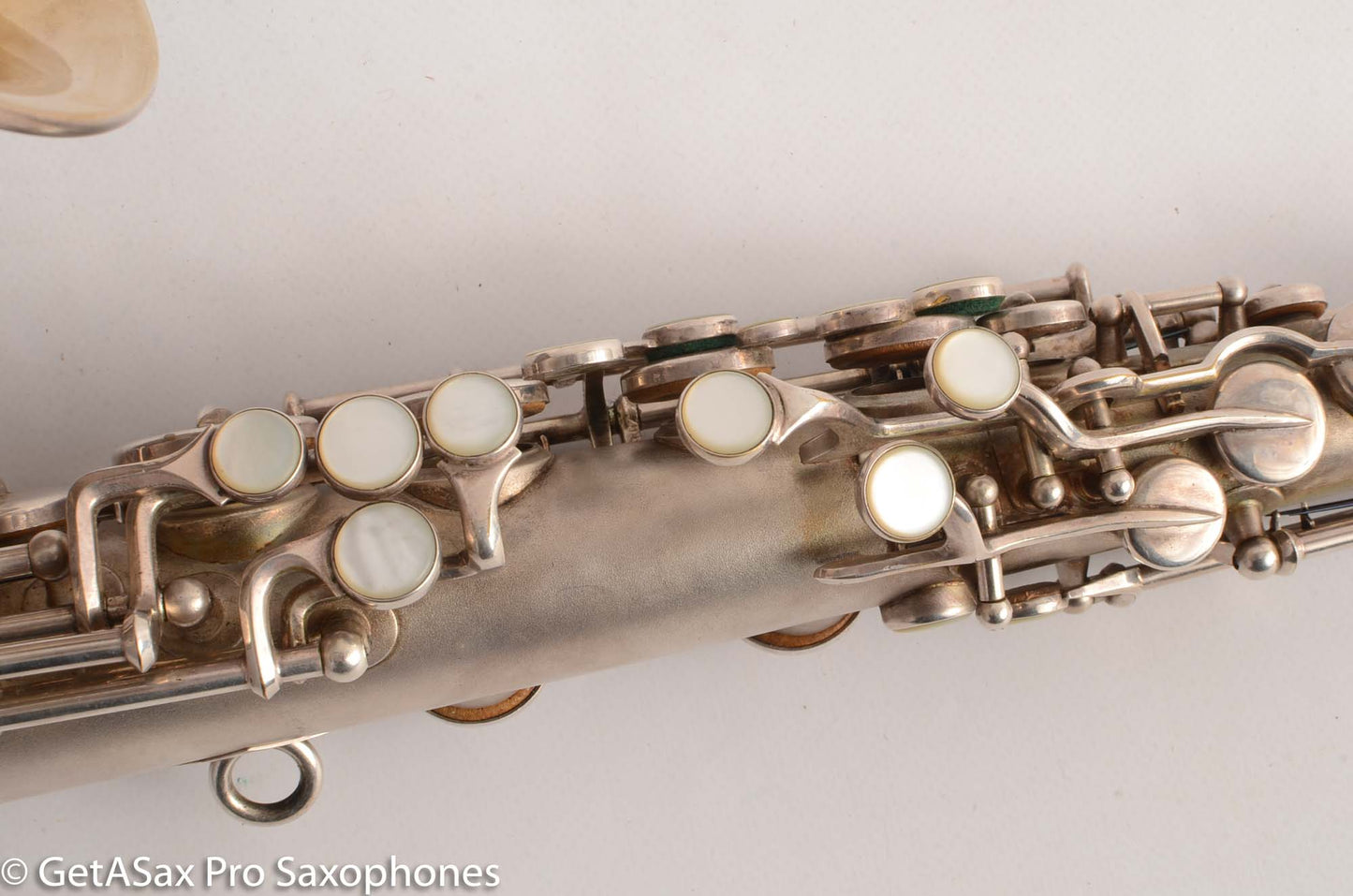 Martin Handcraft Typewriter Alto Saxophone Original Silver Excellent Condition 98334