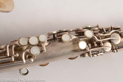 Martin Handcraft Typewriter Alto Saxophone Original Silver Excellent Condition 98334