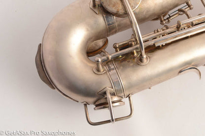 Martin Handcraft Typewriter Alto Saxophone Original Silver Excellent Condition 98334