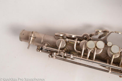 Martin Handcraft Typewriter Alto Saxophone Original Silver Excellent Condition 98334